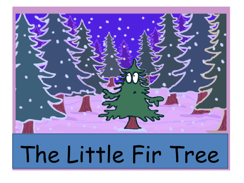 attività in inglese per bambini The little christmas tree