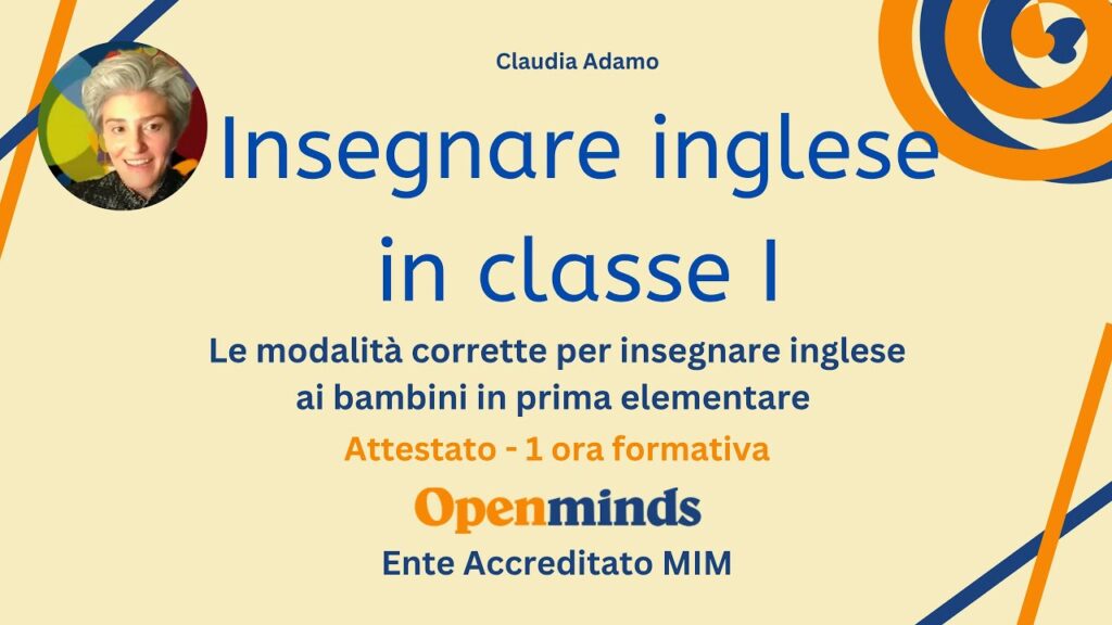 Come insegnare inglese in prima elementare